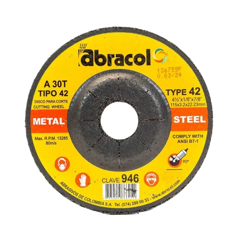 Disco de corte para metal